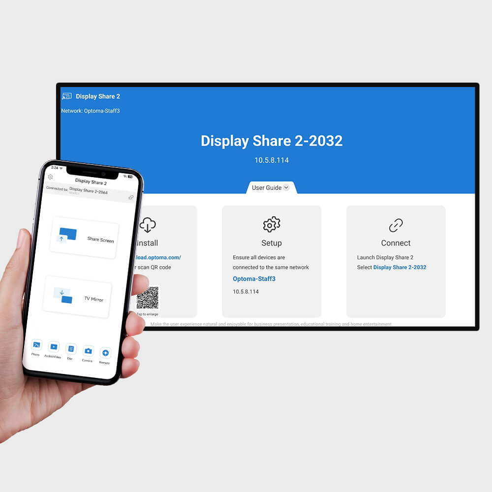 Easy sharing with Display Share 2 app